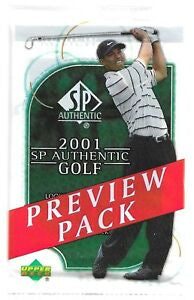 2001 Upper Deck SP Authentic Golf Preview Pack - Sports Trading Cards UK