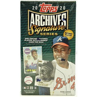 2020 Topps Archives Signature Series Retired Player Edition Baseball Hobby Box - Sports Trading Cards UK