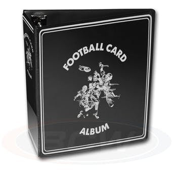 BCW 3" Black Football Card Collectors Album - Sports Trading Cards UK