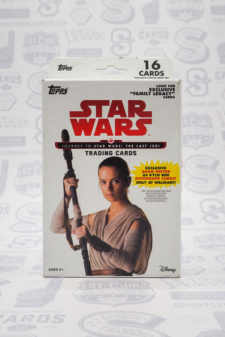 2017 Topps Star Wars Journey to the Last Jedi 16 Card Hanger Box