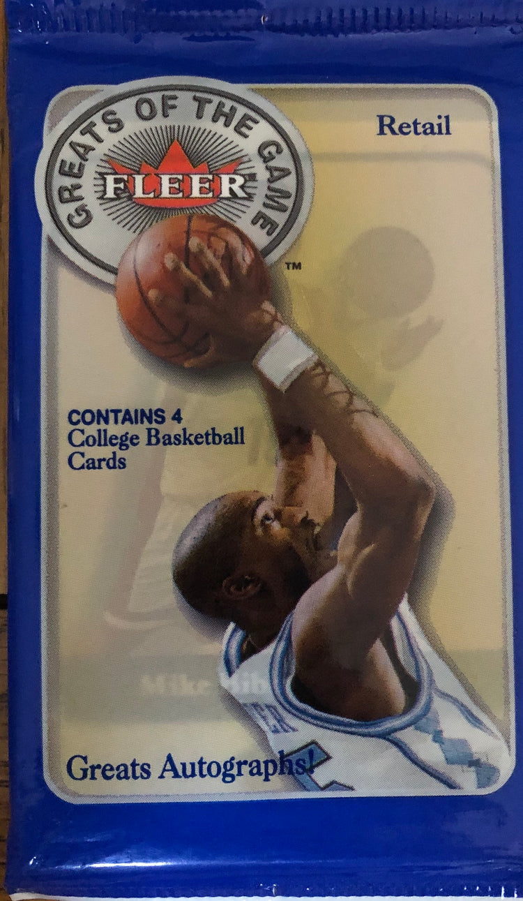 2001-02 Fleer Greats Of The Game Basketball Retail Pack - Sports Trading Cards UK