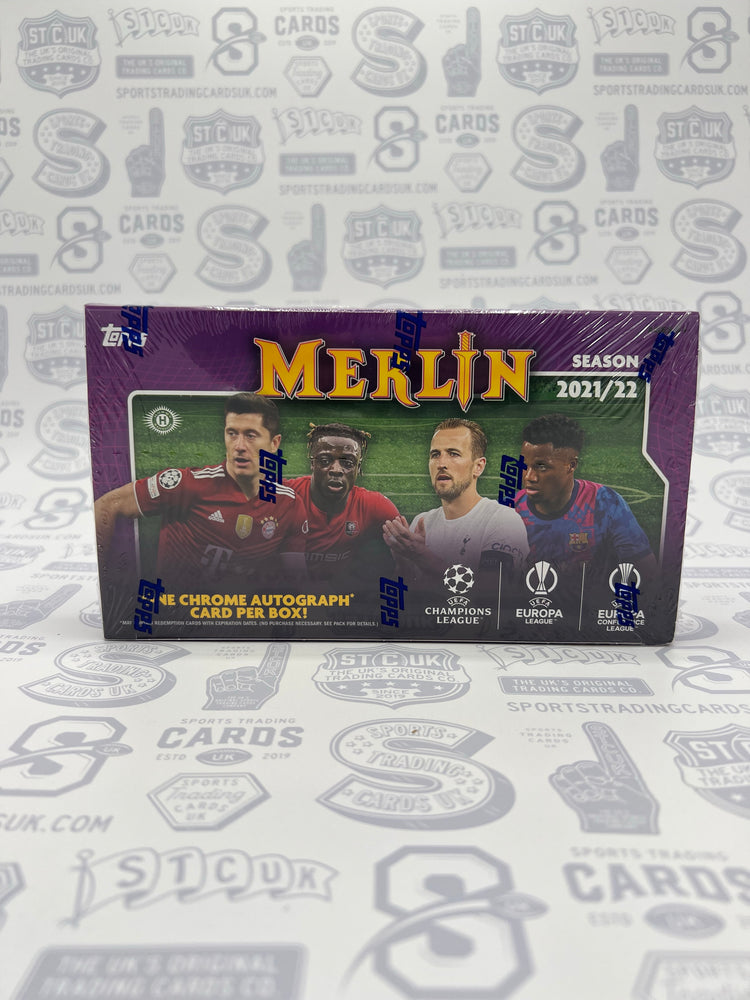 2021/22 Topps UEFA Champions League Merlin Chrome Soccer Hobby Box