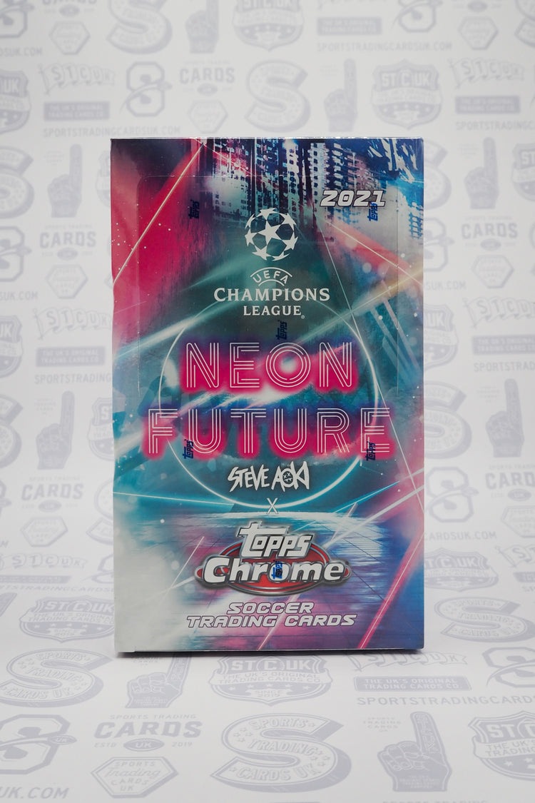 2020/21 Topps UEFA Champions League Chrome Steve Aoki X Neon Futures Soccer Hobby Box
