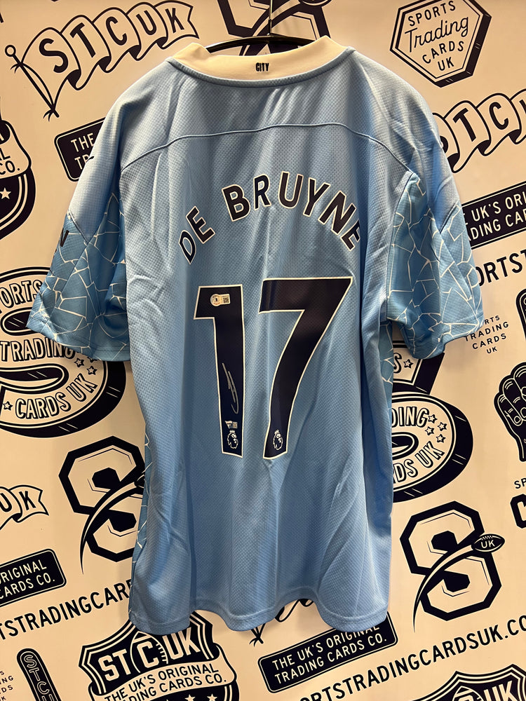 Kevin De Bruyne Blue Manchester City Autographed Puma Home Jersey