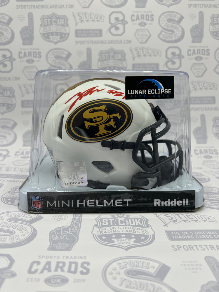 Talanoa Hufanga San Francisco 49ers Autographed Riddell Lunar Eclipse Speed Mini Helmet