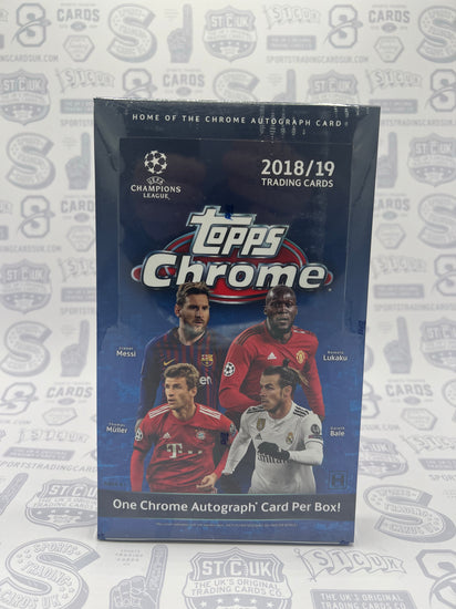 2018/19 Topps Chrome UEFA Champions League Soccer Hobby Box - Sports Trading Cards UK