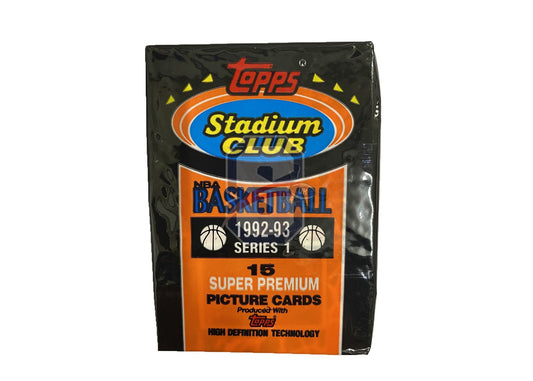 1992/93 Topps Stadium Club Series 1 Basketball Hobby pack