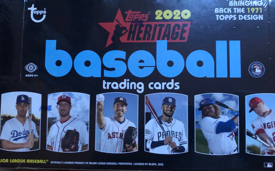 2020 Topps Heritage Baseball Hobby Box - Sports Trading Cards UK
