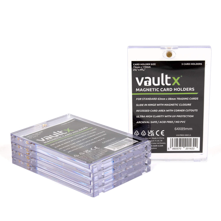 VaultX Magnetic Card Holders 35pt - 5 pack