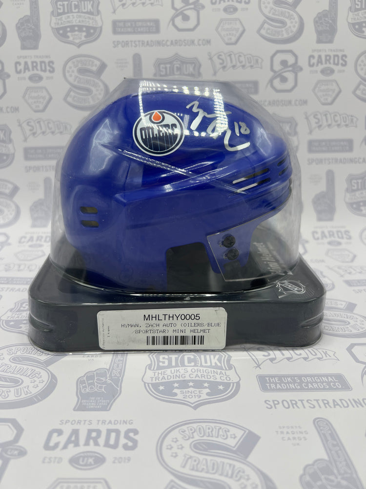 Zach Hyman Edmonton Oilers Autographed Blue Mini Helmet