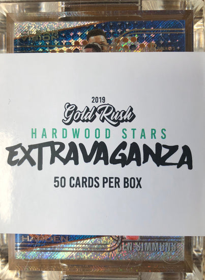 2019 Gold Rush Extravaganza Basketball Hardwood Stars Box - Sports Trading Cards UK
